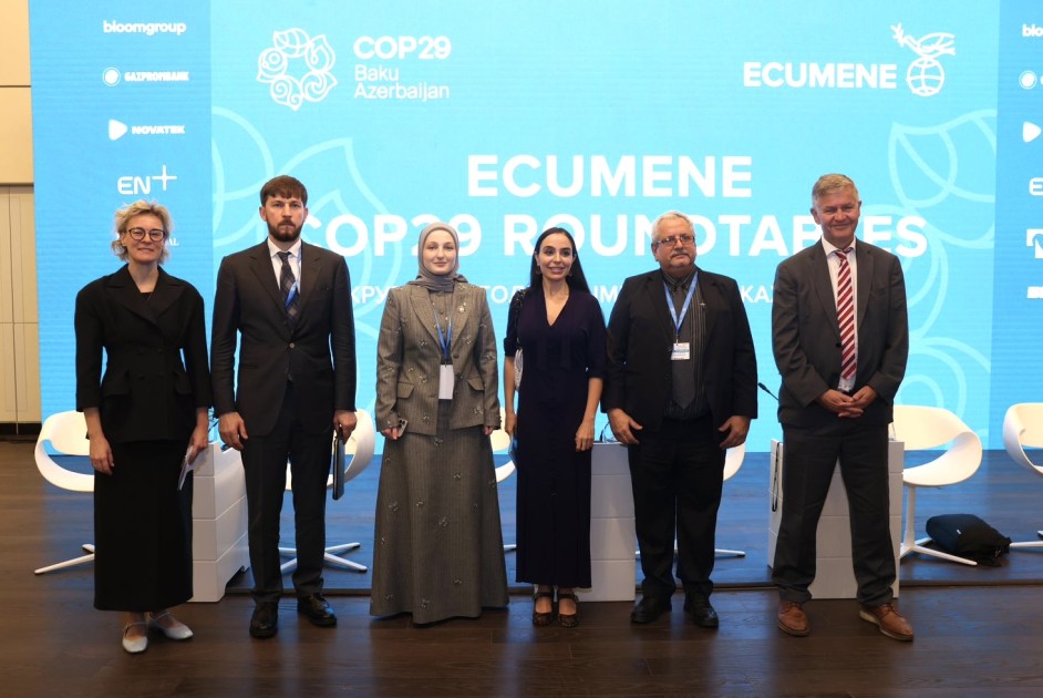 Leyla Əliyeva “Ecumene” Qlobal Forumunun plenar iclasında iştirak etdi - FOTO