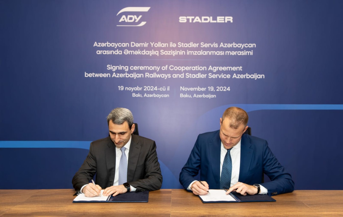 ADY və "Stadler" Təlim və İnkişaf Mərkəzinin yaradılmasına dair müqavilə imzaladı - FOTOLAR