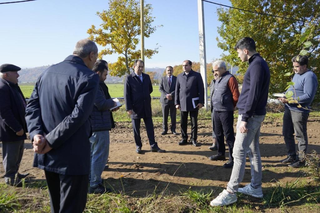 İcra başçısı Taleh Qaraşov yeni salınan meyvə bağı ilə tanış oldu - FOTOLAR