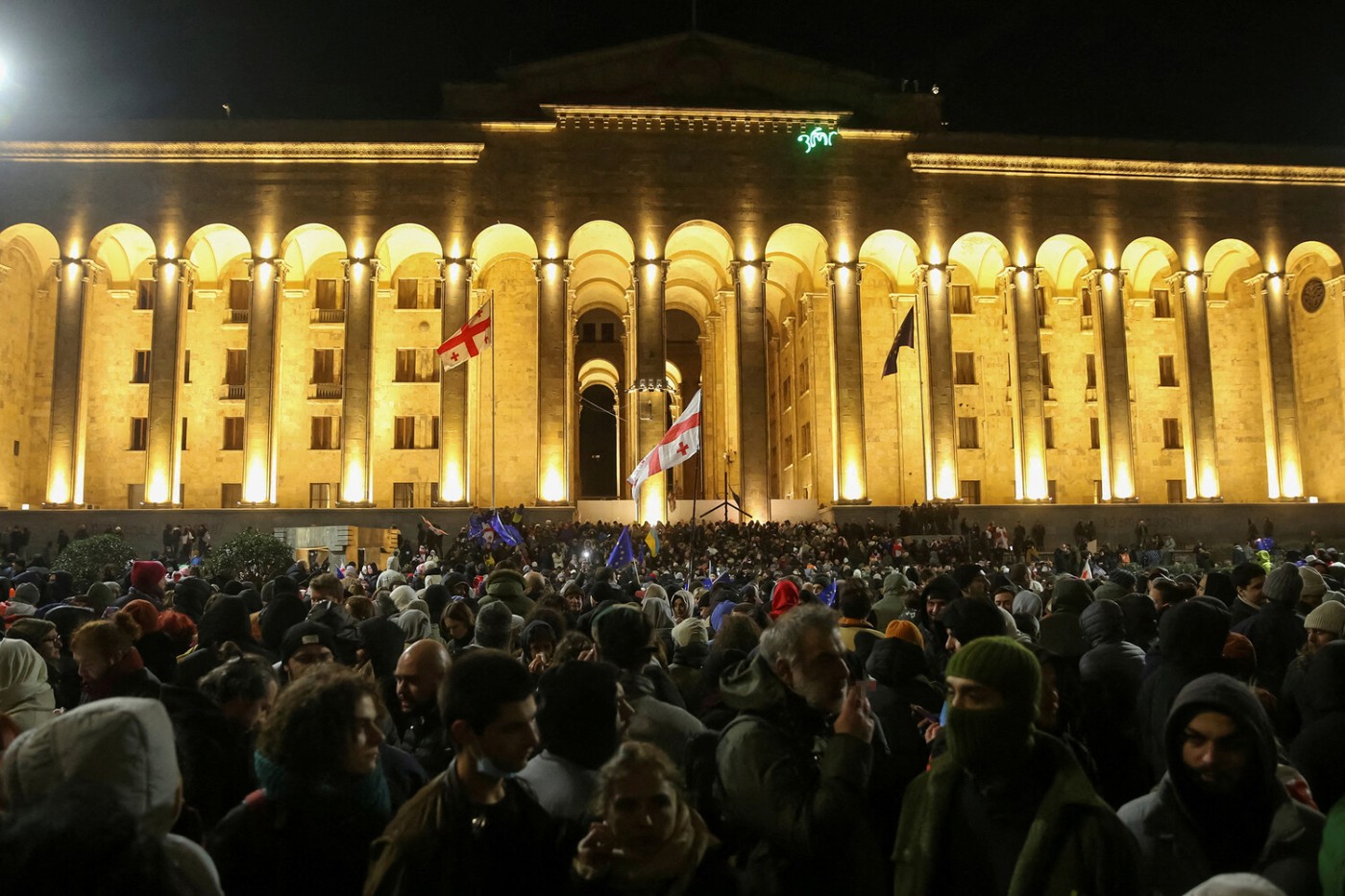 Ötən gecə Tbilisi... - FOTOLAR