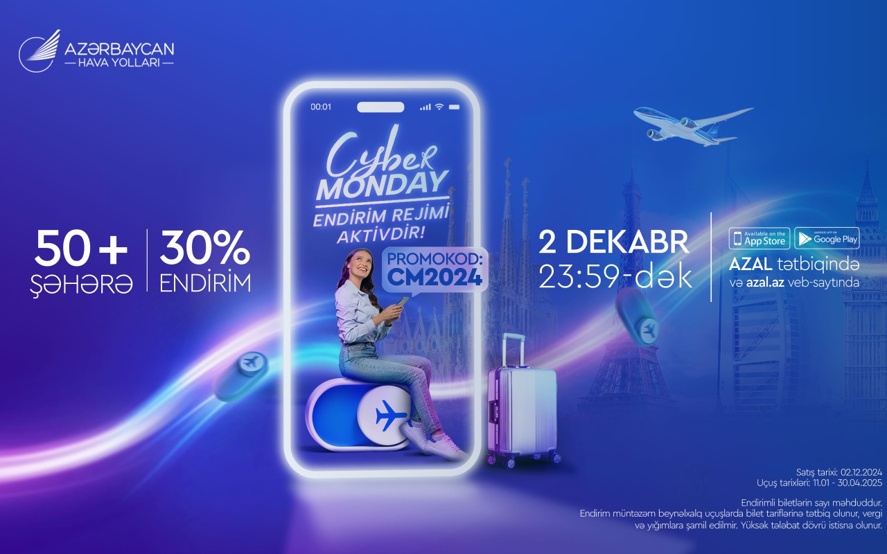 AZAL-dan "Cyber Monday" kampaniyası iləendirimlərə davam