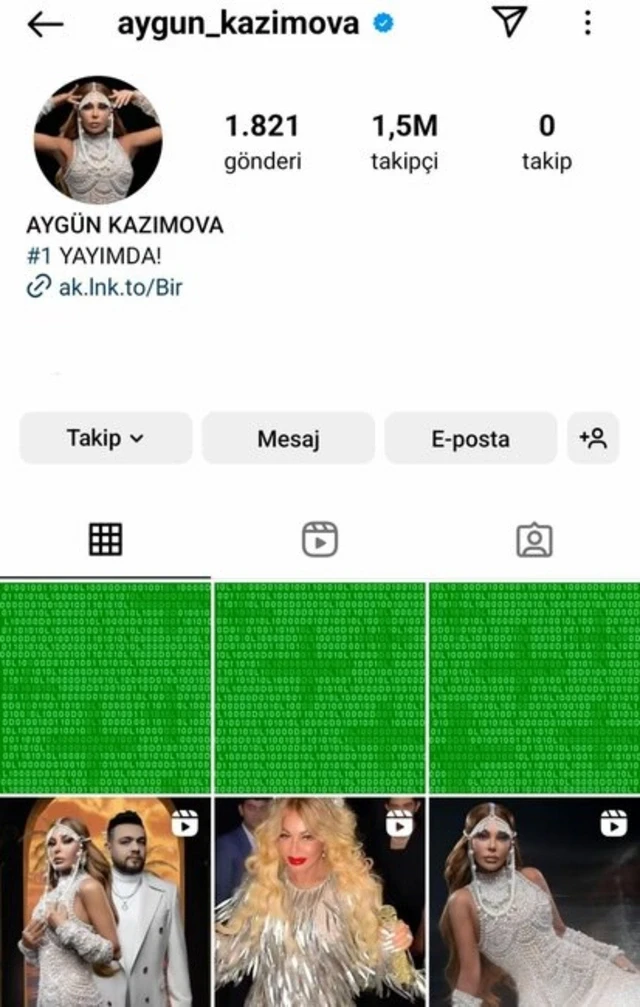 Aygün Kazımovanın "Instagram" səhifəsini yenə oğurladılar 