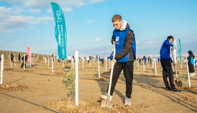 “Yaşıl dünya naminə həmrəylik ili” çərçivəsində növbəti ağacəkmə aksiyası keçirildi - FOTOLAR