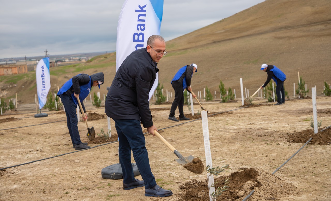 "TuranBank" ağacəkmə aksiyası təşkil edib - FOTOLAR