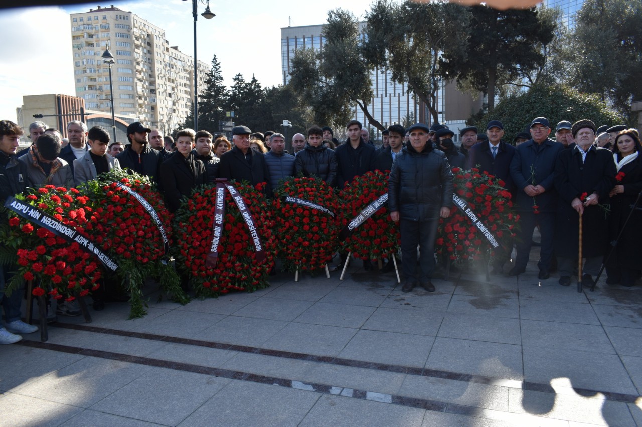 Yasamalda 20 Yanvar faciəsinin 35-ci ildönümü silsilə tədbirlərlə yad edildi - FOTOLAR