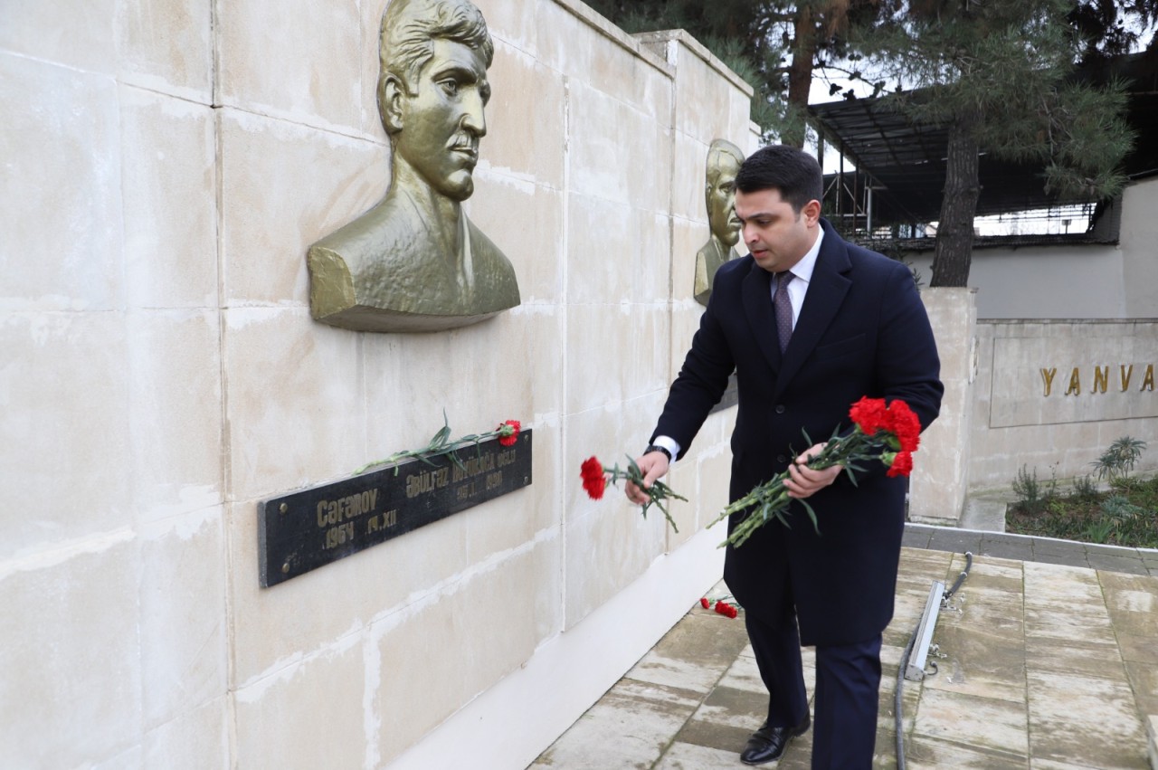 Neftçalada 20 Yanvar faciəsinin 35-ci ildönümü qeyd olunub - FOTOLAR