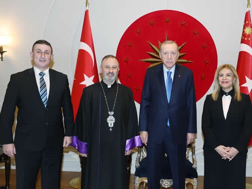 Ərdoğan erməni katolikosu qəbul etdi - FOTO