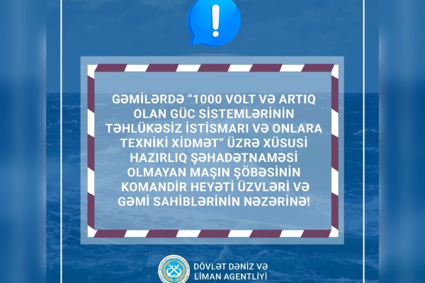 DDLA gəmiçilik şirkətlərinə sirkulyarməktub ünvanlayıb