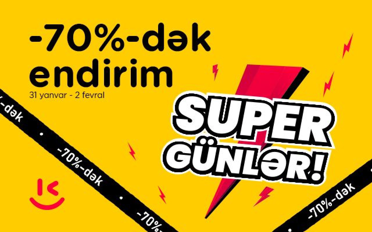 “Kontakt”ın “Super günlər”ində -70%-dək endirim –YALNIZ 2 GÜN