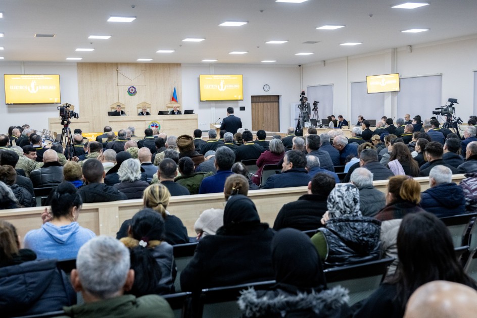 Arayik və digərlərinin ittiham aktının nəticəvi hissəsinin elanı başa çatdı (FOTOLAR)