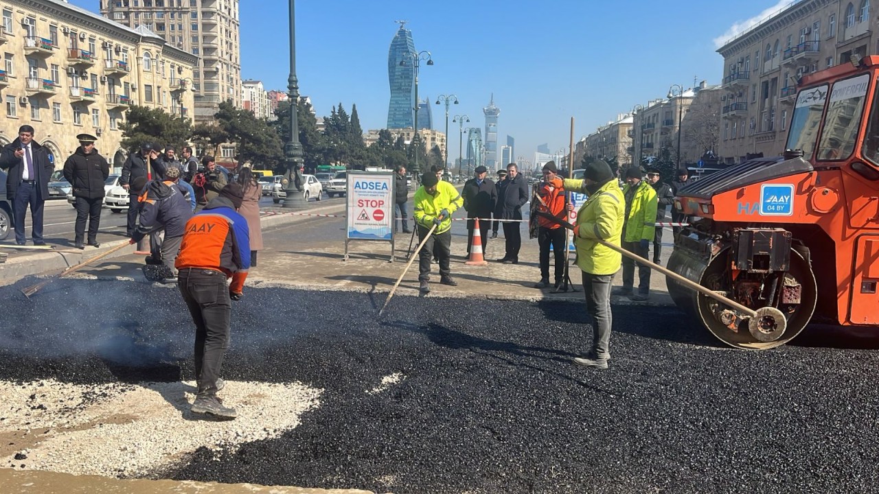 Bu prospektdə hərəkət bərpa olundu - FOTOLAR (YENİLƏNİB)