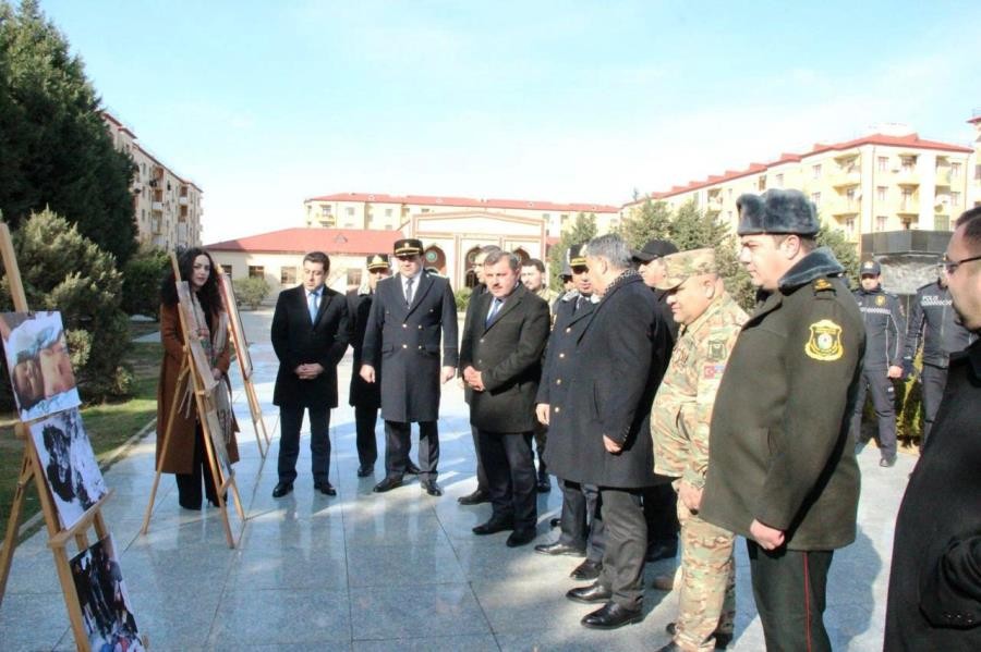 Xocalı soyqırımı qurbanlarının xatirəsi Goranboyda anılıb - FOTOLAR