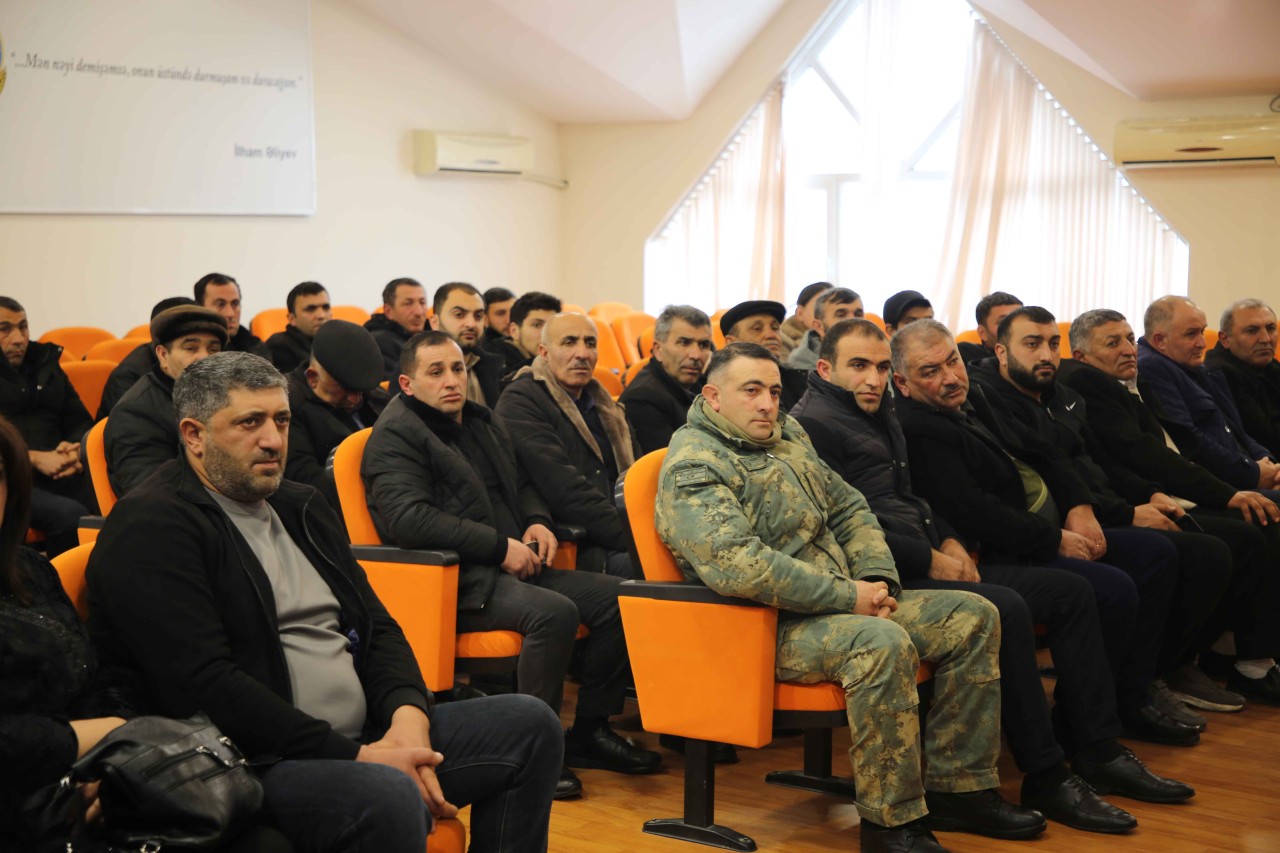 Keçmiş məcburi köçkünlər mina təhlükəsi ilə bağlı maarifləndirilir - FOTOLAR