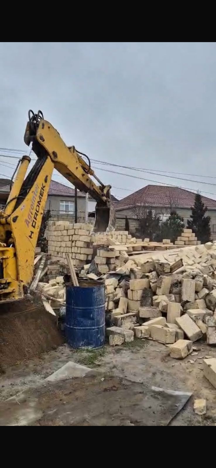 Abşeronda qanunsuz tikinti işlərinin qarşısı alındı - FOTOLAR