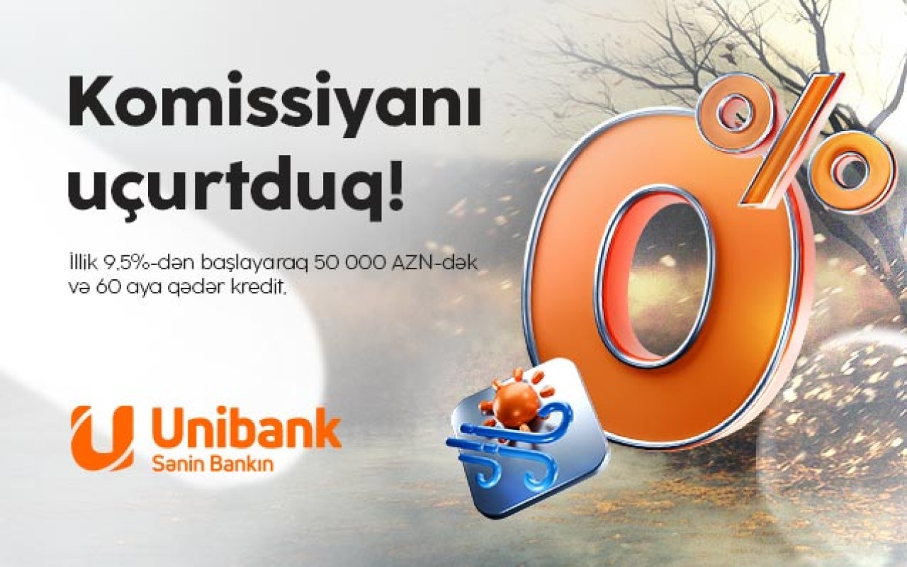 "Unibank" bir günlük “Komissiyasız çərşənbə”aksiyası keçirir 