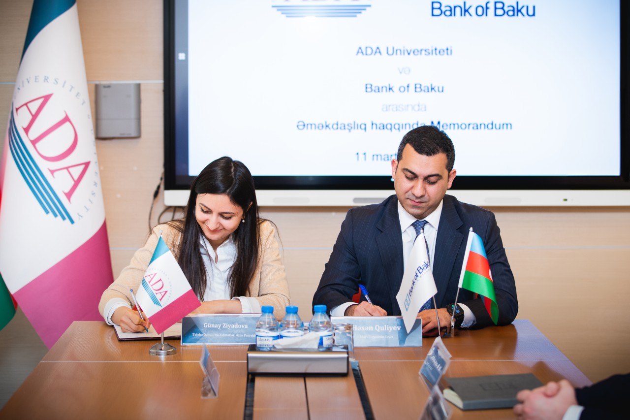 "Bank of Baku" və ADA Universiteti arasında memorandum imzalanıb - FOTOLAR