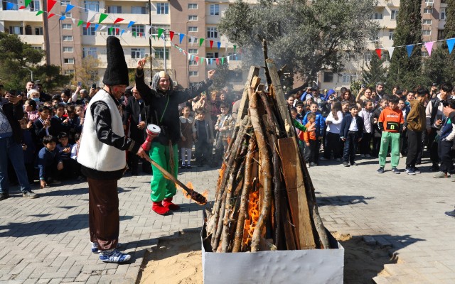 Xətai rayonunda Novruz şənliyi keçirildi- FOTOLAR