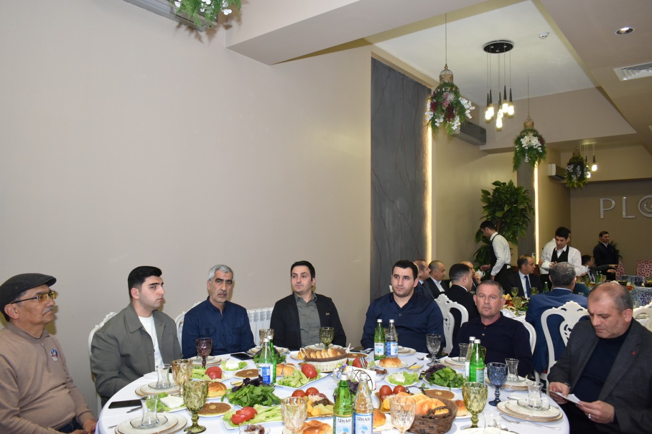 Yasamalda şəhid ailələri üçün iftar süfrəsi açılıb - FOTOLAR