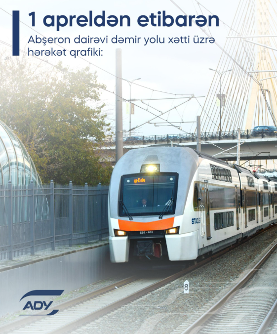 Dəmiryol marşrutu üzrə qatarların YENİ QRAFİKİ Dəmiryol marşrutu üzrə qatarların YENİ QRAFİKİ