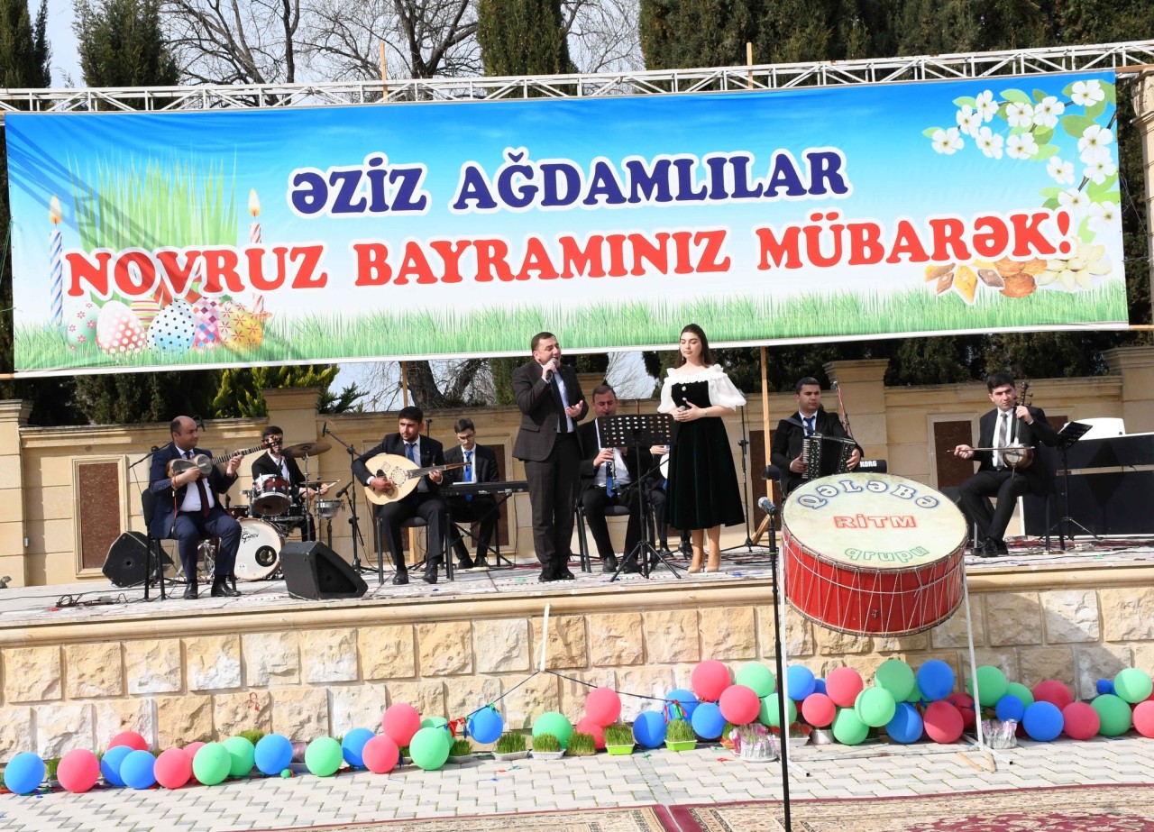 Ağdamda Novruz bayramı təntənəli şəkildə qeyd edilib - FOTOLAR