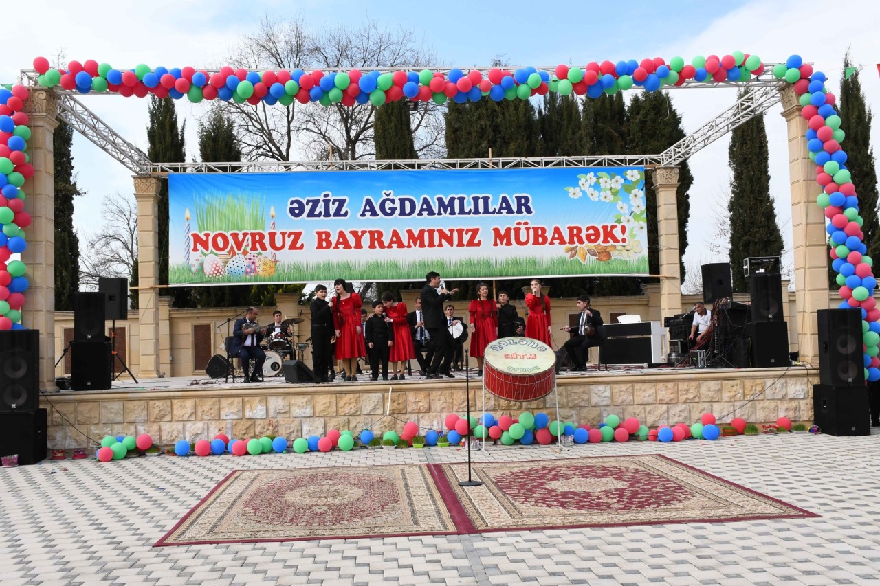 Ağdamda Novruz bayramı təntənəli şəkildə qeyd edilib - FOTOLAR