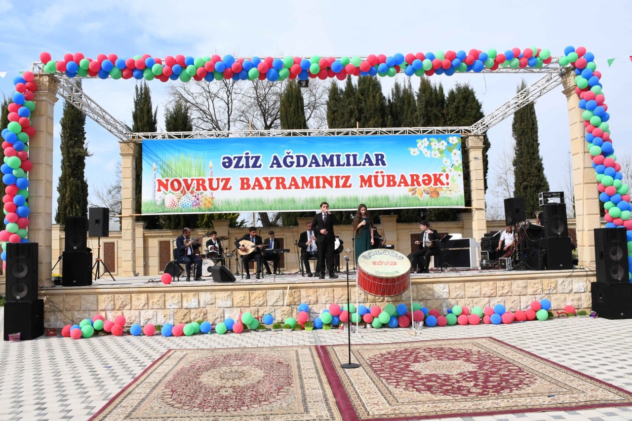 Ağdamda Novruz bayramı təntənəli şəkildə qeyd edilib - FOTOLAR