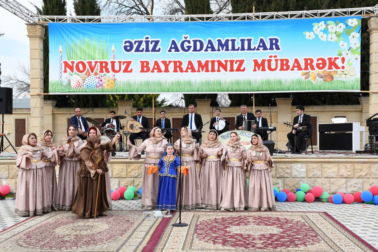 Ağdamda Novruz bayramı təntənəli şəkildə qeyd edilib - FOTOLAR