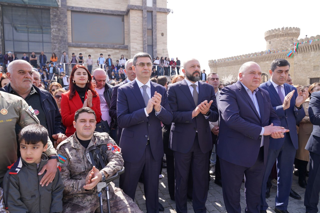 Xəzər rayonunda ümumrayon Novruz şənliyi keçirilib - FOTOLAR