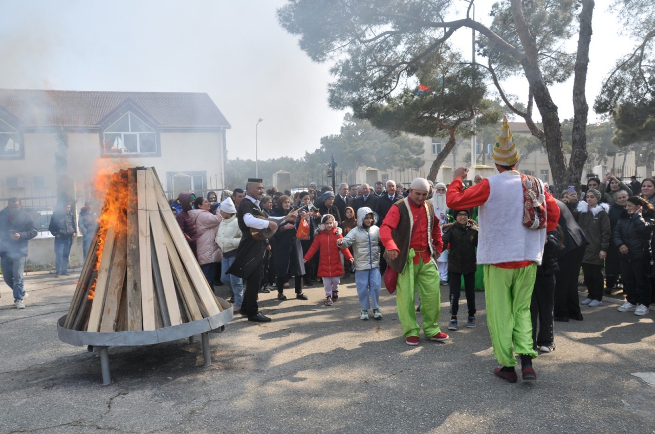 Pirallahıda Novruz bayramı təntənəli qeyd olunub - FOTOLAR