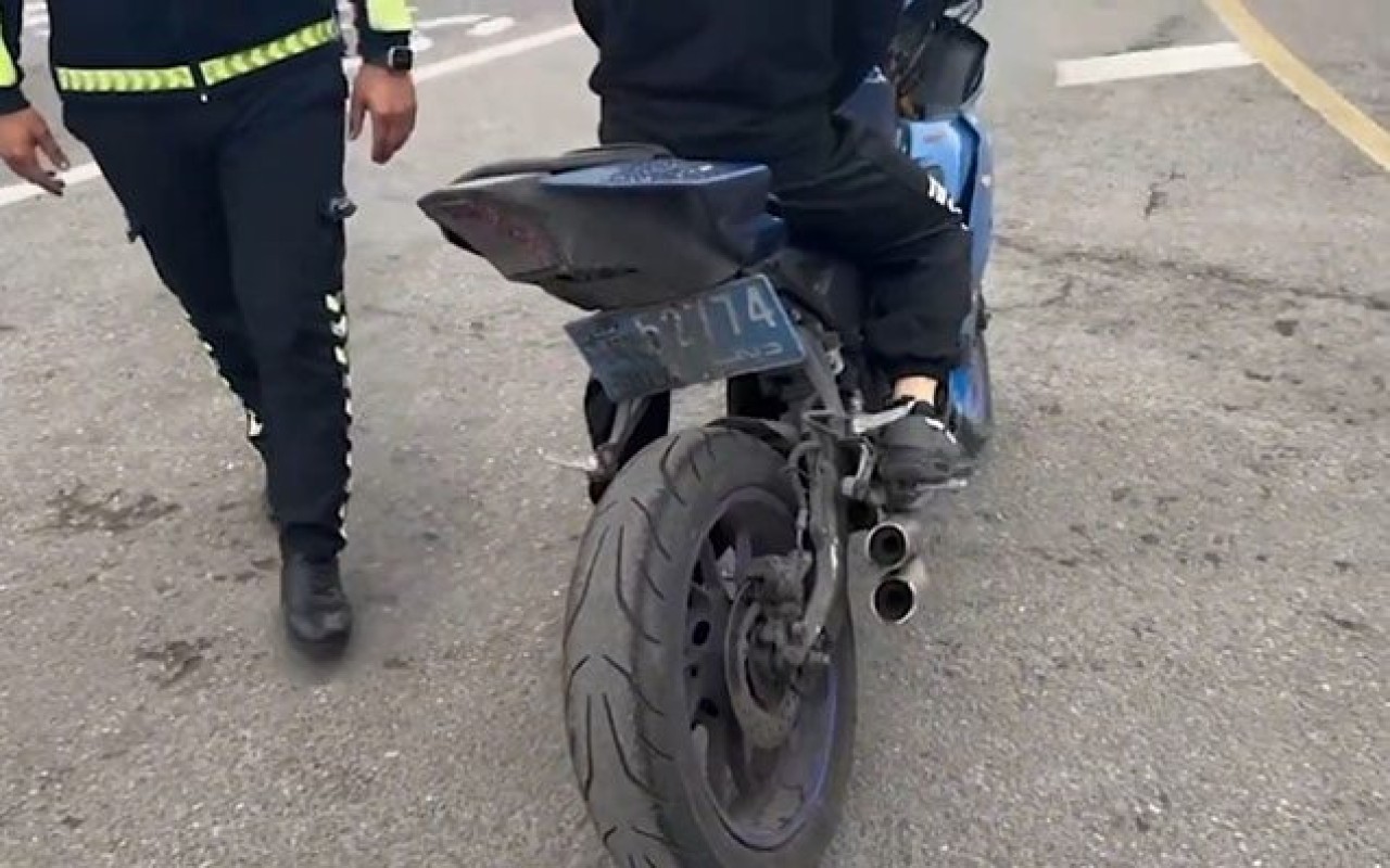 Narkotik qəbul edib motosiklet sürdü -Həbs edildi