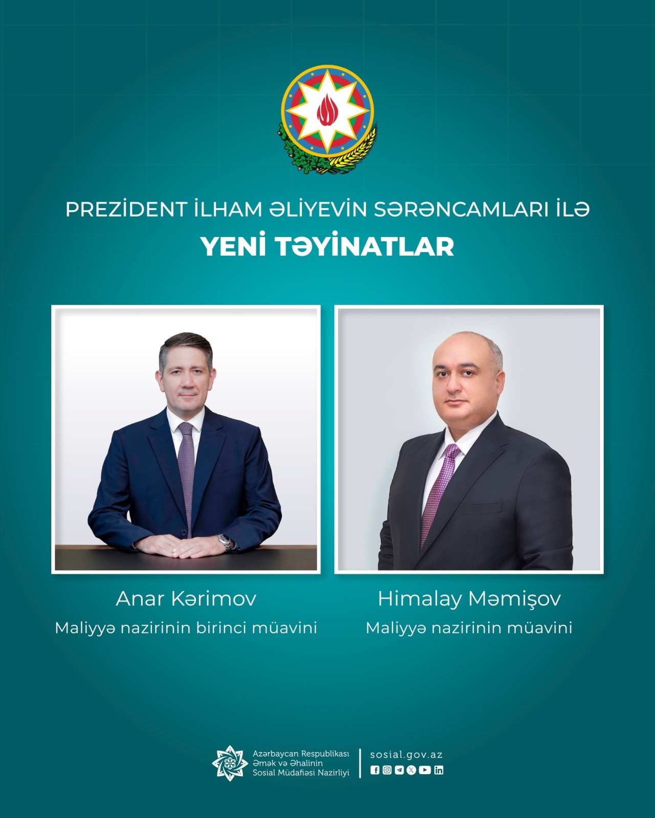 Prezident Sahil Babayevə yeni müavinlər təyin etdi - FOTO