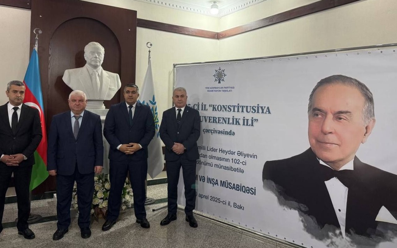 YAP Nizami rayon təşkilatı inşa müsabiqəsi keçirib -FOTOLAR