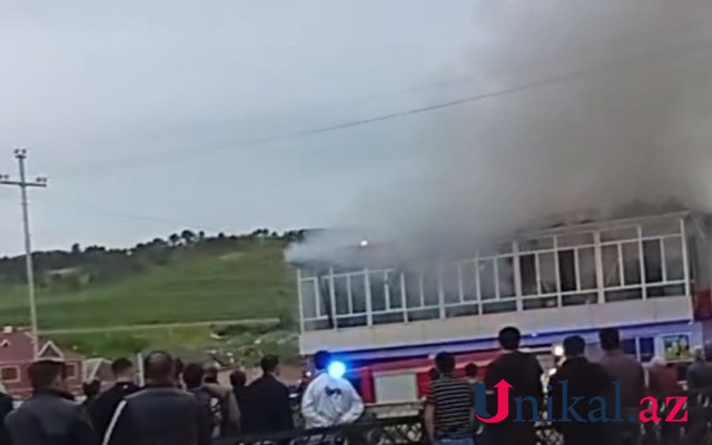 Şabranda obyekt yanır- FOTO Şabranda obyekt yanır- FOTO