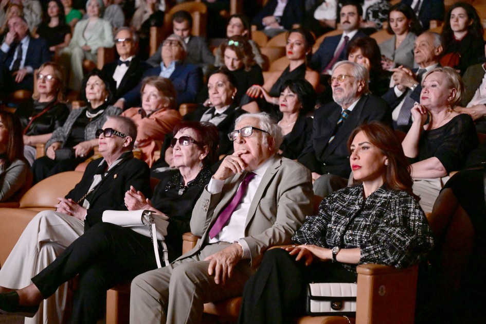 Leyla Əliyeva Maqsud İbrahimbəyovun yaradıcılıq gecəsində - FOTOLAR