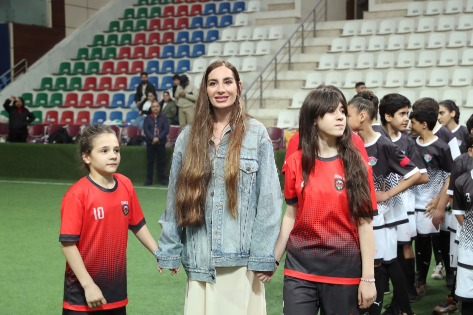 Leyla və Arzu Əliyeva uşaq evlərinin komandaları arasındakı turniri izlədilər - FOTOLAR