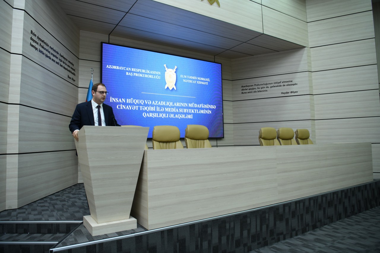 Baş Prokurorluqda media subyektləri və gənclərin iştirakı ilə tədbir keçirildi - FOTOLAR