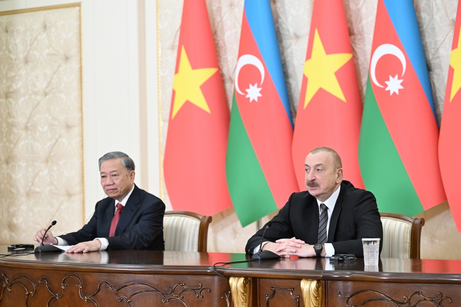 İlham Əliyev və To Lam mətbuata bəyanatlarla çıxış ediblər - YENİLƏNİB (FOTOLAR)