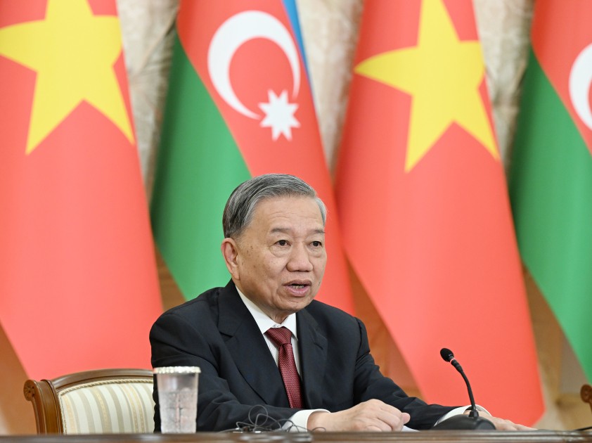 İlham Əliyev və To Lam mətbuata bəyanatlarla çıxış ediblər - YENİLƏNİB (FOTOLAR)