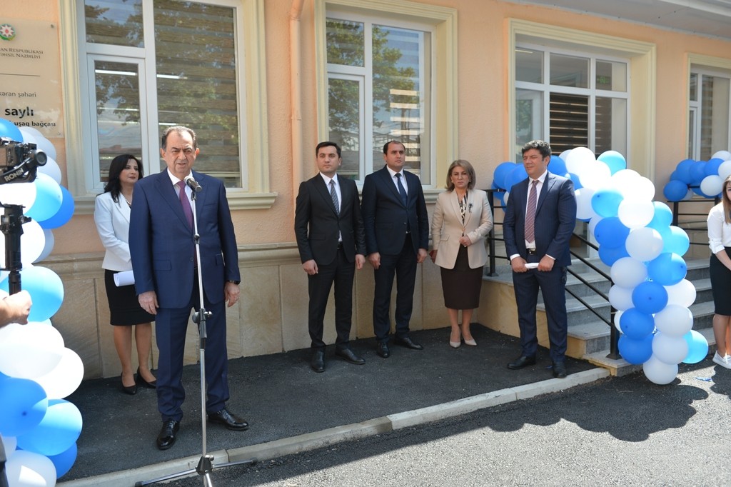 Lənkəranda iki uşaq bağçası əsaslı təmirdən sonra istifadəyə verilib - FOTOLAR