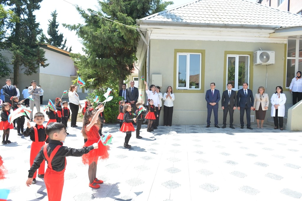Lənkəranda iki uşaq bağçası əsaslı təmirdən sonra istifadəyə verilib - FOTOLAR