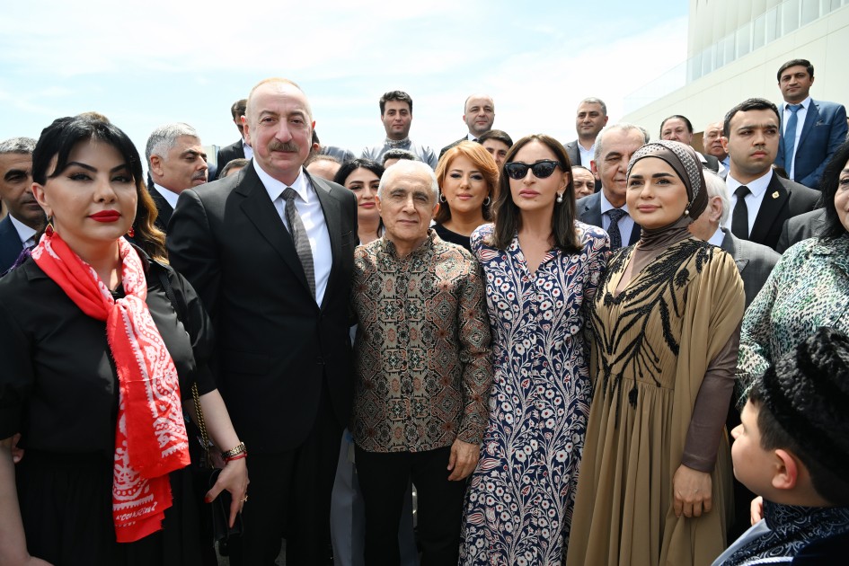 Prezident və xanımı Ağdam Muğam Mərkəzinin açılışını ediblər - FOTOLAR (YENİLƏNİB)