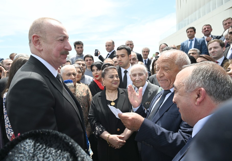 Prezident və xanımı Ağdam Muğam Mərkəzinin açılışını ediblər - FOTOLAR (YENİLƏNİB)