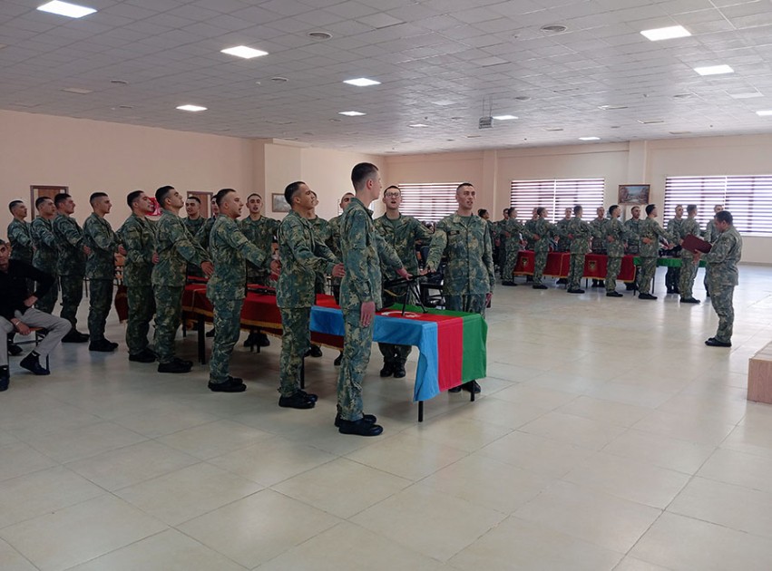 Azərbaycan Ordusunda andiçmə mərasimləri keçirilib - FOTOLAR