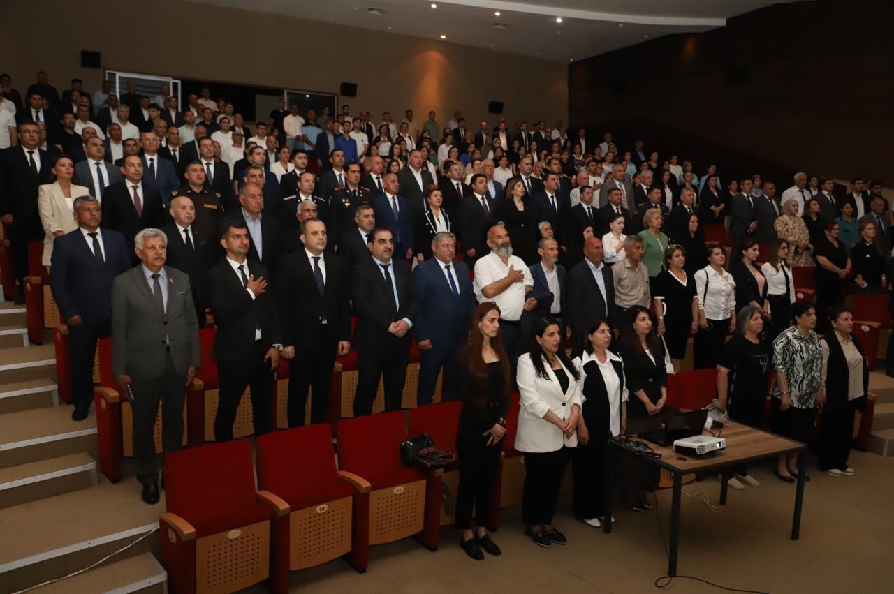 Neftçalada Ulu Öndərin xatirəsi yad edilib - FOTOLAR
