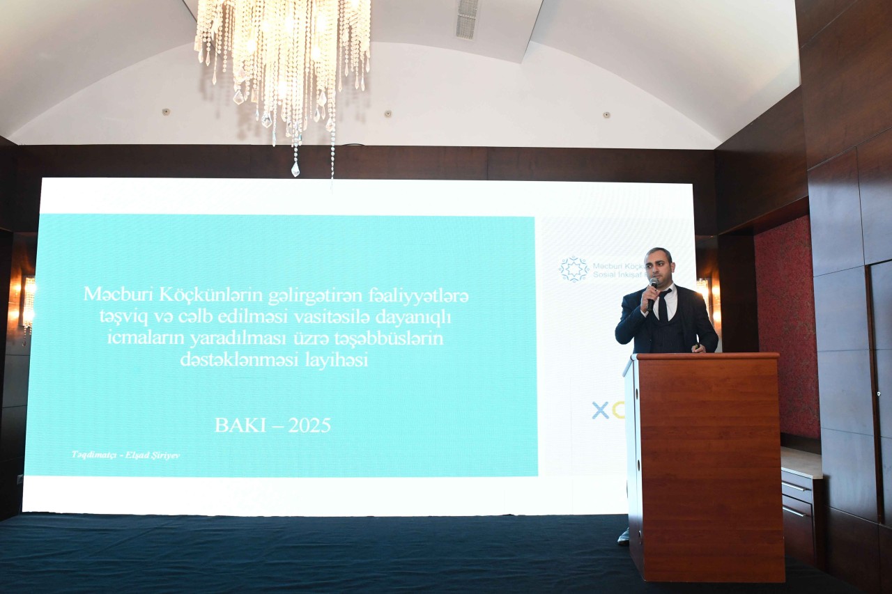 Məcburi köçkünlərin gəlirgətirən fəaliyyətlərə təşviqi diqqət mərkəzindədir