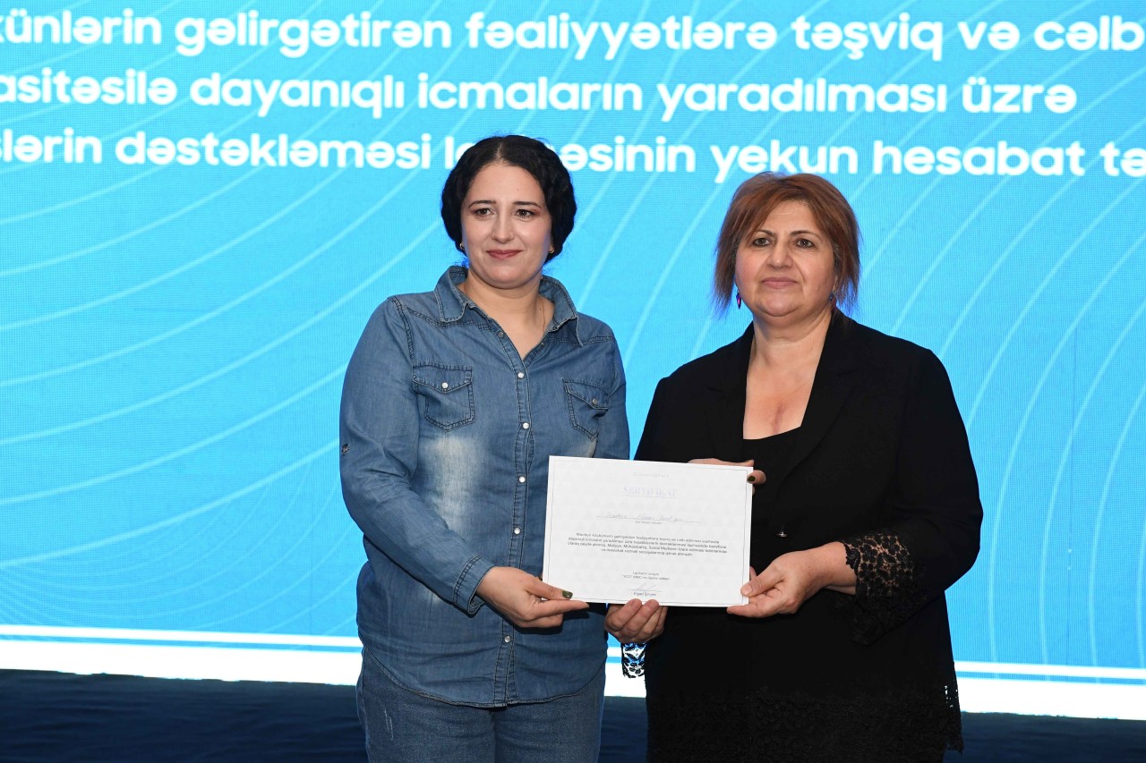 Məcburi köçkünlərin gəlirgətirən fəaliyyətlərə təşviqi diqqət mərkəzindədir