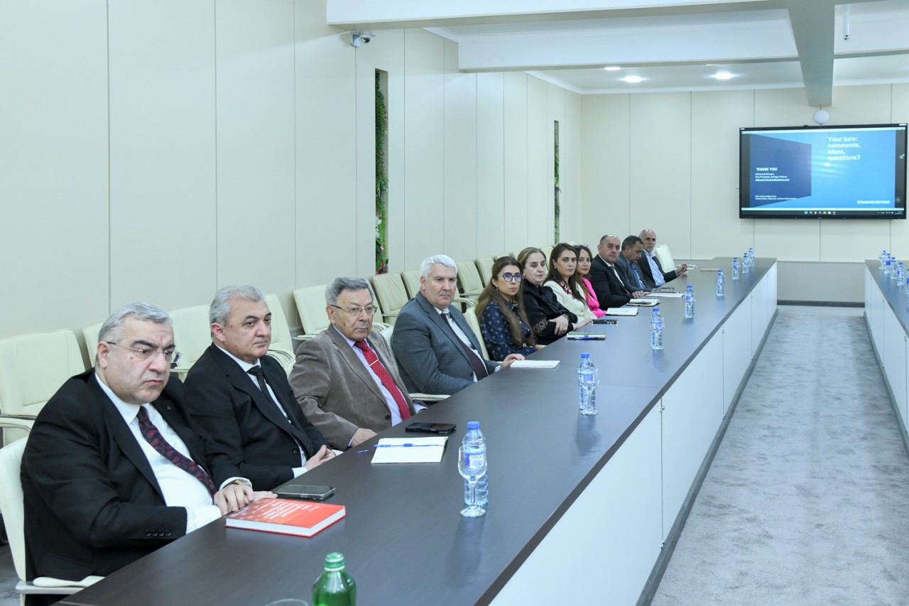 “Springer Nature” nəşriyyatının vitse-prezidenti BMU-da - FOTOLAR