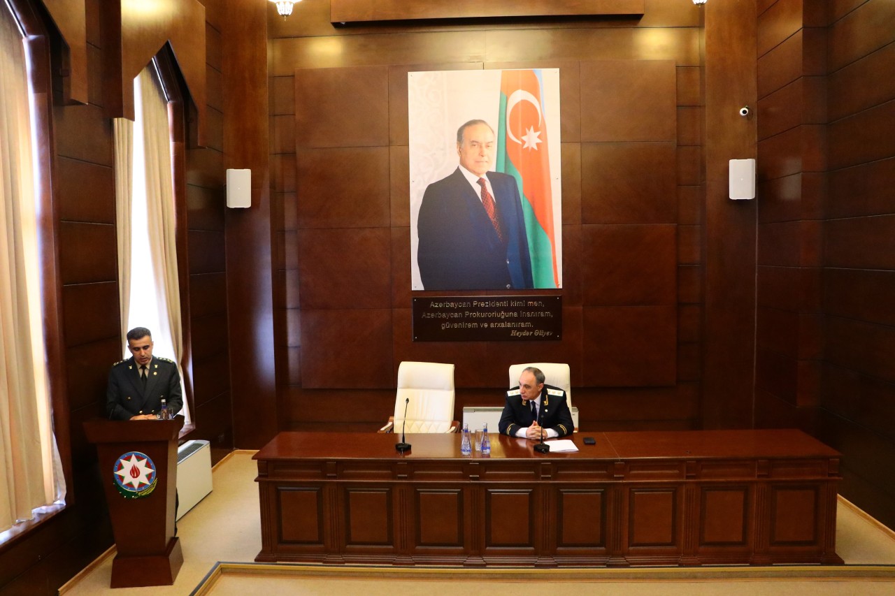 Kamran Əliyev yeni Hərbi prokuroru kollektivə təqdim etdi - FOTOLAR