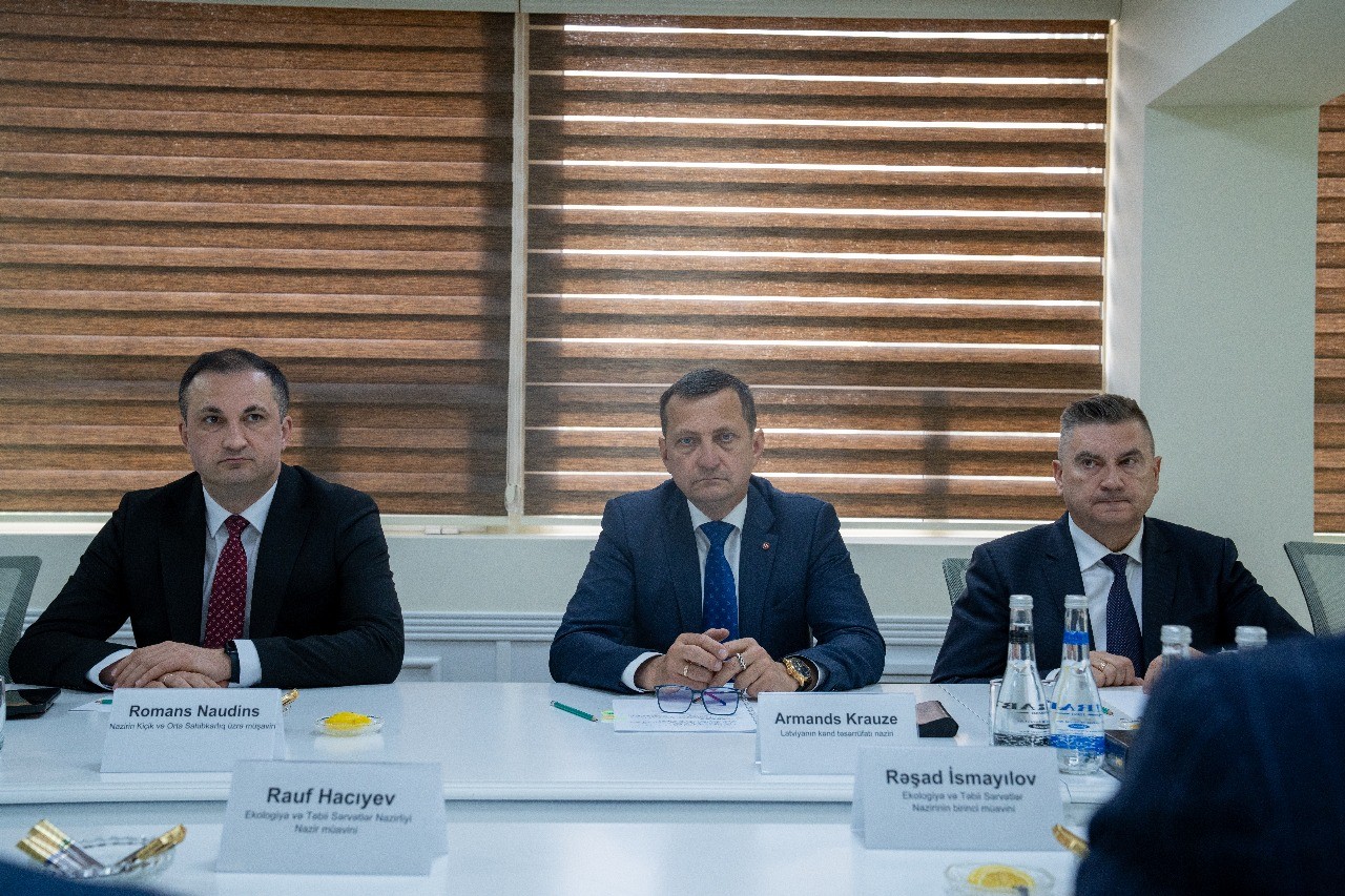 Rəşad İsmayılov Latviyanın nümayəndə heyəti ilə müzakirələr apardı - FOTOLAR