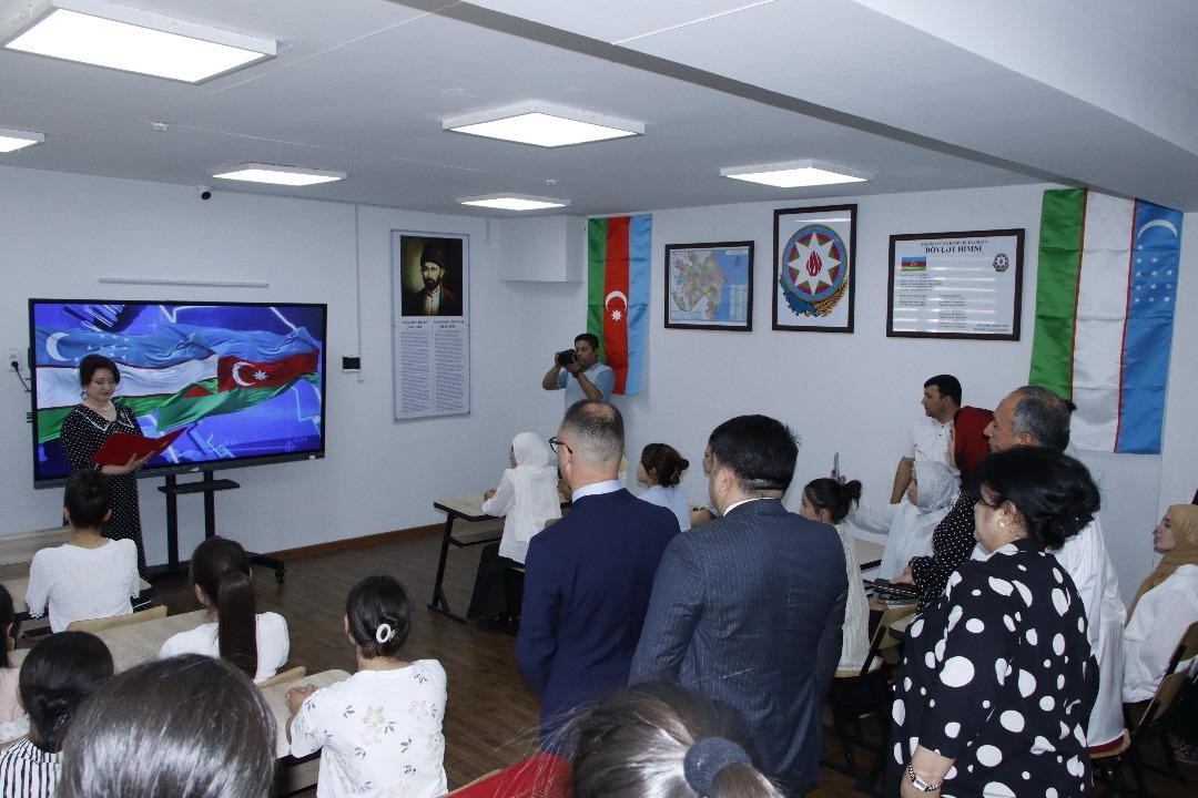 Özbəkistan universitetində Seyid Əzim Şirvani adına auditoriya açılıb - FOTOLAR